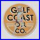 Vintage Gilf Coast Oil 1982 Oil Porcelain Gas Pump Sign