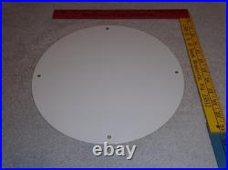 Vintage Gilmore Blu-green Gasoline Lion Growls 11 3/4 Porcelain Metal Oil Sign