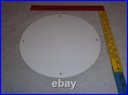 Vintage Gilmore Blu-green Gasoline Lion Growls 11 3/4 Porcelain Metal Oil Sign