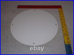 Vintage Gilmore Oil Company Lion Growling 11 3/4 Porcelain Metal Gasoline Sign