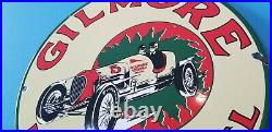 Vintage Gilmore Stadium Firestone Porcelain Gasoline Racing Fuel Oil Sign