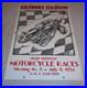 Vintage Gilmore Stadium Motorcycle Races 18 Porcelain Metal Gasoline & Oil Sign
