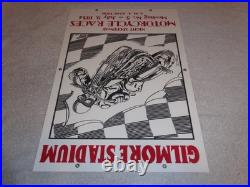 Vintage Gilmore Stadium Motorcycle Races 18 Porcelain Metal Gasoline & Oil Sign Vintage Gilmore Stadium Motorcycle Races 18 Porcelain Metal Gasoline & Oil Sign