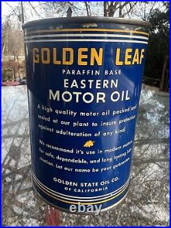 Vintage Golden Leaf Oil Can