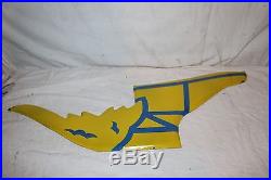 Vintage Goodyear Tires Flying Foot Gas Oil 31 Porcelain Metal SignNice