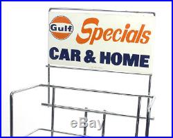 Vintage Gulf Oil Specials Car & Home Wire Display Rack