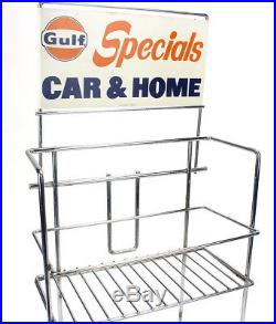 Vintage Gulf Oil Specials Car & Home Wire Display Rack