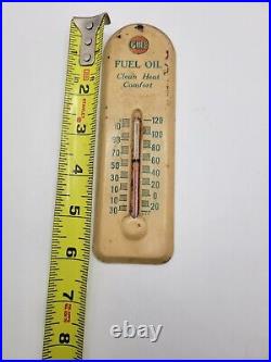 Vintage Gulf Oil Thermometer Sign