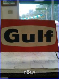 Vintage Gulf Tires Tire Display Stand Rack. Oil Gas Petroliana Sign