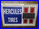 Vintage HERCULES TIRES Metal Sign