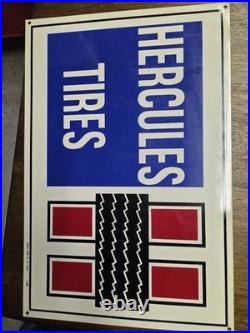 Vintage HERCULES TIRES Metal Sign
