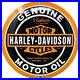 Vintage Harley Davidson Motorcycles Porcelain Convex Sign Gas Oil Dealership