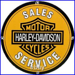 Vintage Harley Davidson Motorcycles Porcelain Dealership Sign Gas Oil Quality Vintage Harley Davidson Motorcycles Porcelain Dealership Sign Gas Oil Quality