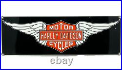 Vintage Harley Davidson Motorcycles Porcelain Dealership Sign Gas Oil Quality Vintage Harley Davidson Motorcycles Porcelain Dealership Sign Gas Oil Quality