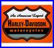 Vintage Harley Davidson Motorcycles Porcelain Dealership Sign Gas Oil Quality