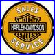 Vintage Harley Davidson Motorcycles Porcelain Dealership Sign Gas Oil Quality