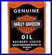 Vintage Harley Davidson Motorcycles Porcelain Dealership Sign Gas Oil Quality