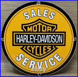 Vintage Harley Davidson Motorcycles Porcelain Dealership Sign Gas Oil Quality Vintage Harley Davidson Motorcycles Porcelain Dealership Sign Gas Oil Quality