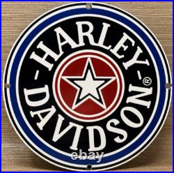 Vintage Harley Davidson Motorcycles Porcelain Dealership Sign Gas Oil Quality Vintage Harley Davidson Motorcycles Porcelain Dealership Sign Gas Oil Quality