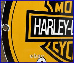 Vintage Harley Davidson Motorcycles Porcelain Dealership Sign Gas Oil Quality Vintage Harley Davidson Motorcycles Porcelain Dealership Sign Gas Oil Quality