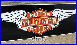 Vintage Harley Davidson Motorcycles Porcelain Dealership Sign Gas Oil Quality Vintage Harley Davidson Motorcycles Porcelain Dealership Sign Gas Oil Quality