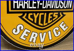 Vintage Harley Davidson Motorcycles Porcelain Dealership Sign Gas Oil Quality Vintage Harley Davidson Motorcycles Porcelain Dealership Sign Gas Oil Quality