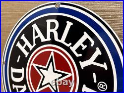 Vintage Harley Davidson Motorcycles Porcelain Dealership Sign Gas Oil Quality Vintage Harley Davidson Motorcycles Porcelain Dealership Sign Gas Oil Quality