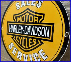 Vintage Harley Davidson Motorcycles Porcelain Dealership Sign Gas Oil Quality Vintage Harley Davidson Motorcycles Porcelain Dealership Sign Gas Oil Quality