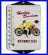 Vintage Harley Davidson Porcelain Thermometer Motor Oil Service Station Pump