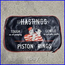 Vintage Hastings Piston Rings Fender Cover Automotive Oil Gas Advertising Retro Vintage Hastings Piston Rings Fender Cover Automotive Oil Gas Advertising Retro