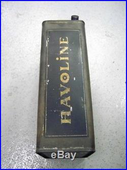 Vintage Havoline-indian Refining Company One-gallon Oil Can