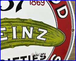 Vintage Heinz 57 Porcelain Sign Oil Gas Station Restaurant Diner Ketchup Mustard