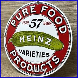 Vintage Heinz 57 Porcelain Sign Oil Gas Station Restaurant Diner Ketchup Mustard