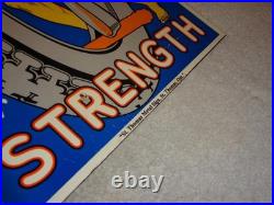 Vintage Hercules Tires & Tubes Porcelain Metal Gasoline Oil 2 Sided Flange Sign