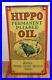 Vintage Hippo Permanent Pliable Oil One Gallon Advertising Can GREAT GRAPHICS