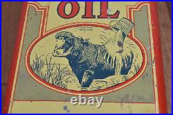 Vintage Hippo Permanent Pliable Oil One Gallon Advertising Can GREAT GRAPHICS