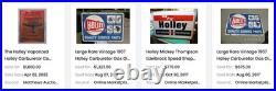 Vintage Holley Carburetor Car & Truck Ignition Parts 12 Metal Gasoline Oil Sign