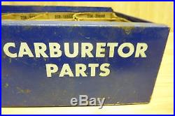 Vintage Holley Carburetor Co Advertising Tin Cabinet Drawer Carb Parts gas oil