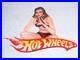 Vintage Hot Wheels Woman? 12 Metal? Race Car Gasoline Oil Advertising Sign