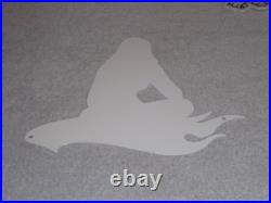 Vintage Hot Wheels Woman? 12 Metal? Race Car Gasoline Oil Advertising Sign