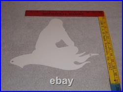 Vintage Hot Wheels Woman? 12 Metal? Race Car Gasoline Oil Advertising Sign