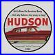 Vintage Hudson 1928 Oil Porcelain Gas Pump Sign