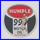 Vintage Humble Motor Oil 1997 Porcelain Gas Pump Sign