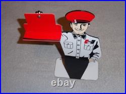 Vintage Hurst 4 5 Speed Shifter Salesman 1' Metal Gasoline Oil Card Holder Sign