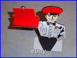 Vintage Hurst 4 5 Speed Shifter Salesman 1' Metal Gasoline Oil Card Holder Sign
