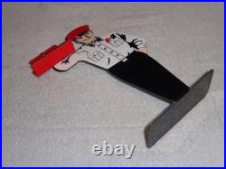 Vintage Hurst 4 5 Speed Shifter Salesman 1' Metal Gasoline Oil Card Holder Sign