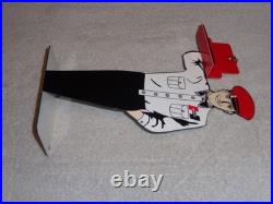 Vintage Hurst 4 5 Speed Shifter Salesman 1' Metal Gasoline Oil Card Holder Sign