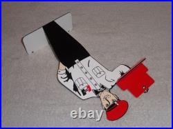 Vintage Hurst 4 5 Speed Shifter Salesman 1' Metal Gasoline Oil Card Holder Sign