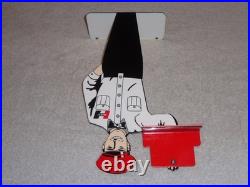 Vintage Hurst 4 5 Speed Shifter Salesman 1' Metal Gasoline Oil Card Holder Sign Vintage Hurst 4 5 Speed Shifter Salesman 1' Metal Gasoline Oil Card Holder Sign