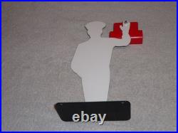 Vintage Hurst 4 5 Speed Shifter Salesman 1' Metal Gasoline Oil Card Holder Sign